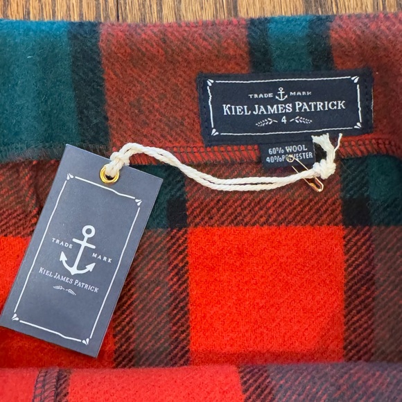 NWT Size 4 Wool-blend Kiel James Patrick Woodstock Blanket Skirt - Picture 4 of 7